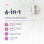 MyCrispatus+ ingredients: SP-28 L. crispatus, LRDR™ L. reuteri, hyaluronic acid and vitamin D3