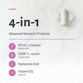 4-in-1 Advanced Women's Probiotic ingredients