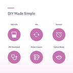 DIY made simple: add milk, mix, ferment. Makes 6 quarts of cultured dairy